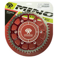 Mino 49 Tooth Red Fusion Steath Rear Sprocket for KTM 520 EXC 2000-2002