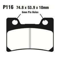 Front Organic Brake Pads for Yamaha FZR1000 1991-1993