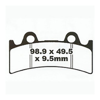 Front Organic Brake Pads for Triumph Daytona Super III 1995