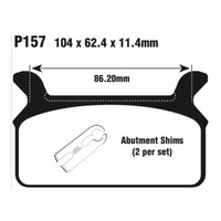 Rear Organic Brake Pads for Harley Davidson FLHT 1340 Electra Glide 1986-1999