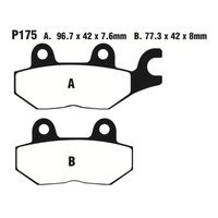 Front Right Organic Brake Pads for Triumph Trophy 900 1991-1993