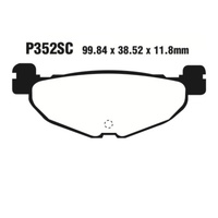 Rear Organic Brake Pads for Yamaha XP500 TMAX 2001-2017