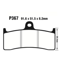 Front Organic Brake Pads for Buell S1 White Lightning 2002