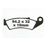 Rear Organic Brake Pads for Honda VFR400 NC30 1990-1992