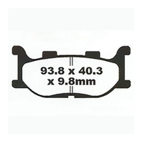 Front HH Sintered Brake Pads for Yamaha FZ6R SP Blue 2013
