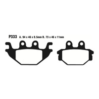 Rear HH Sintered Brake Pads for Indian Scout Sixty (Cast Wheels & Toso Calipers) 2016