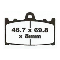 Front HH Sintered Brake Pads for Kawasaki KR250 (KR-1S) 1991-1993
