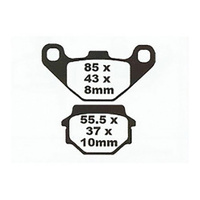 Front HH Sintered Brake Pads for Kawasaki GPZ250 Belt Drive 1983-1985