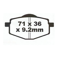 Front Sintered Brake Pads for Yamaha YFZ350 Banshee 1987-1989