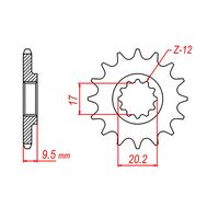 MTX 14 Tooth Front Sprocket for KTM 65 SX 2004-2023