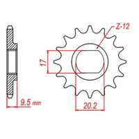 MTX 10 Tooth Hornet Front Sprocket for KTM 50 SX Pro Senior 2002-2005