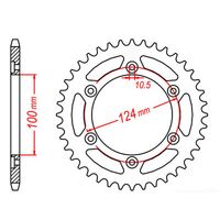 MTX 38 Tooth Rear Sprocket for Ducati Monster 400 2001-2005