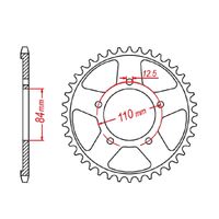 MTX 40 Tooth Rear Sprocket for Honda CB500X 2019-2023