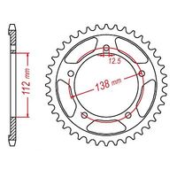 MTX 43 Tooth Rear Sprocket for Honda NC700S ABS 2012-2013