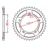 MTX 43 Tooth Rear Sprocket for Triumph Tiger 900 1992-2000
