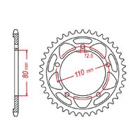 MTX 42 Tooth Rear Sprocket for Triumph America LT 2015-2017
