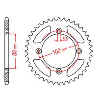 MTX 37 Tooth Rear Sprocket for Honda XR80R 1990-1991