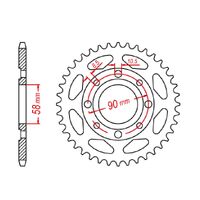 MTX 45 Tooth Rear Sprocket for Suzuki GSXS125 2018-2023
