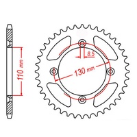 MTX 46 Tooth Rear Sprocket for Honda CRF150RB BIG WHEEL 2017-2022