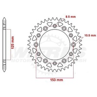 MTX 49 Tooth Rear Sprocket for Honda CRF150F 2003-2015