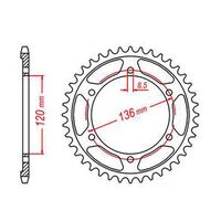 MTX 48 Tooth Rear Sprocket for FZR400RR Exup (3TJ Import) 1993-1995