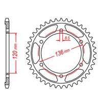 MTX 52 Tooth Rear Sprocket for FZR400RR Exup (3TJ Import) 1993-1995