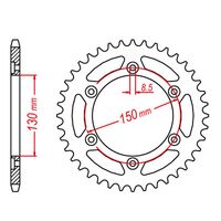 MTX 52 Tooth Rear Sprocket for Honda CBR250R MC19 1988-1989