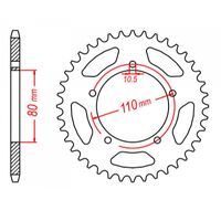 MTX 38 Tooth Rear Sprocket for Honda VT250C MAGNA 1998-2002