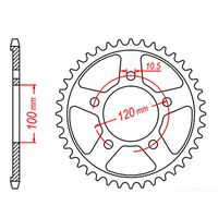 MTX 41 Tooth Rear Sprocket for Aprilia SMV750 Dorsoduro ABS 2015