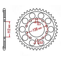 MTX 39 Tooth Rear Sprocket for Honda NC700S ABS 2012-2013