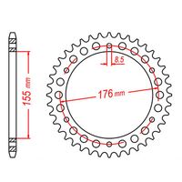 MTX 47 Tooth Rear Sprocket for Triumph Speed Triple 1050 2009-2011
