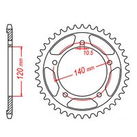 MTX 43 Tooth Rear Sprocket for Suzuki GSXR600 2006-2010