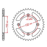 MTX 46 Tooth Rear Sprocket for Husqvarna TC85 Small Wheel 2014-2023