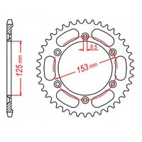MTX 51 Tooth Rear Sprocket for Honda NXR125ES 2009