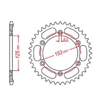 MTX 52 Tooth Rear Sprocket for Honda XR125L 2013-2016