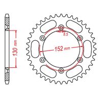 MTX 48 Tooth Rear Sprocket for BMW G450X Enduro 2006-2007