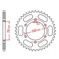 MTX 44 Tooth Rear Sprocket for Yamaha YZF R125 2008-2013