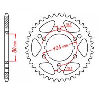 MTX 40 Tooth Rear Sprocket for Polaris Xplorer 300 4X4 1997