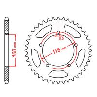 MTX 45 Tooth Rear Sprocket for Suzuki RM60 2003