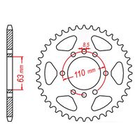 MTX 46 Tooth Rear Sprocket for KTM 125 Duke ABS 2015
