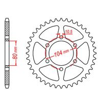 MTX 38 Tooth Rear Sprocket for Kawasaki Ninja EX650C 2008-2013