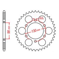 MTX 35 Tooth Rear Sprocket for Kawasaki Z900 1973-1977