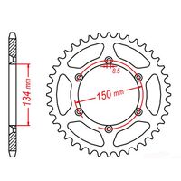 MTX 46 Tooth Rear Sprocket for Kawasaki KX250F 2004-2023