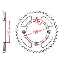 MTX 44 Tooth Rear Sprocket for Yamaha YZ85L Big Wheel 2010-2012