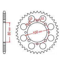 MTX 46 Tooth Rear Sprocket for Suzuki GS250 1981-1982