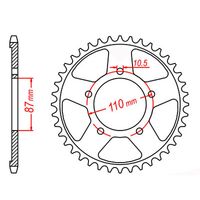 MTX 43 Tooth Rear Sprocket for Suzuki GSF650S Bandit 2005-2006