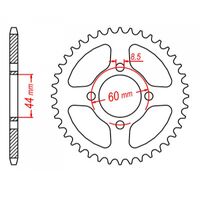 MTX 48 Tooth Rear Sprocket for Yamaha YSR50 1989-1992