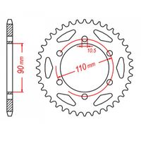 MTX 34 Tooth Rear Sprocket for Yamaha XJ650 1984-1985