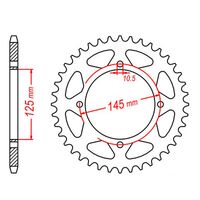 MTX 43 Tooth Rear Sprocket for MZ MZ 660 Mastiff 1999-2002