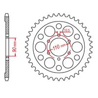 MTX 35 Tooth Rear Sprocket for Yamaha XV920 Virago 1983